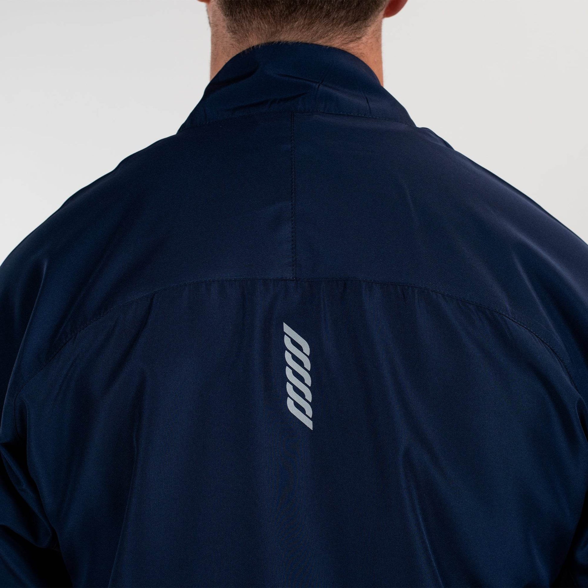 Navy Men’s Windbreaker – Lightweight Water Repellent | Sports Cartel