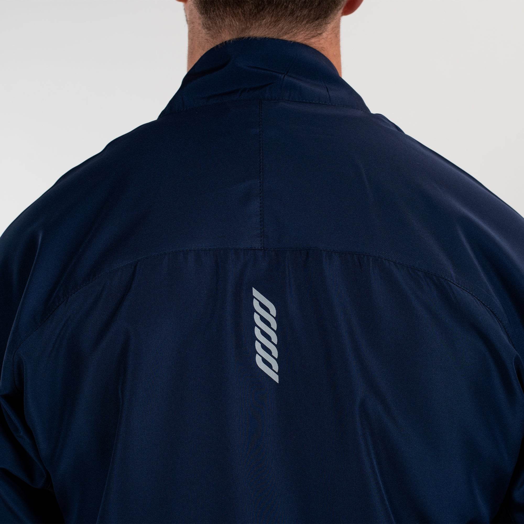 Navy Men’s Windbreaker – Lightweight Water Repellent | Sports Cartel